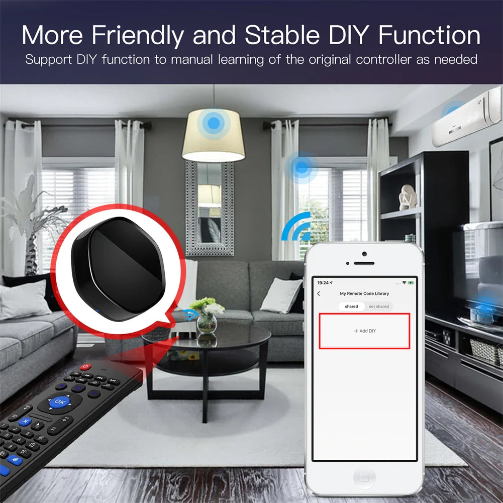Smart home automation setup.