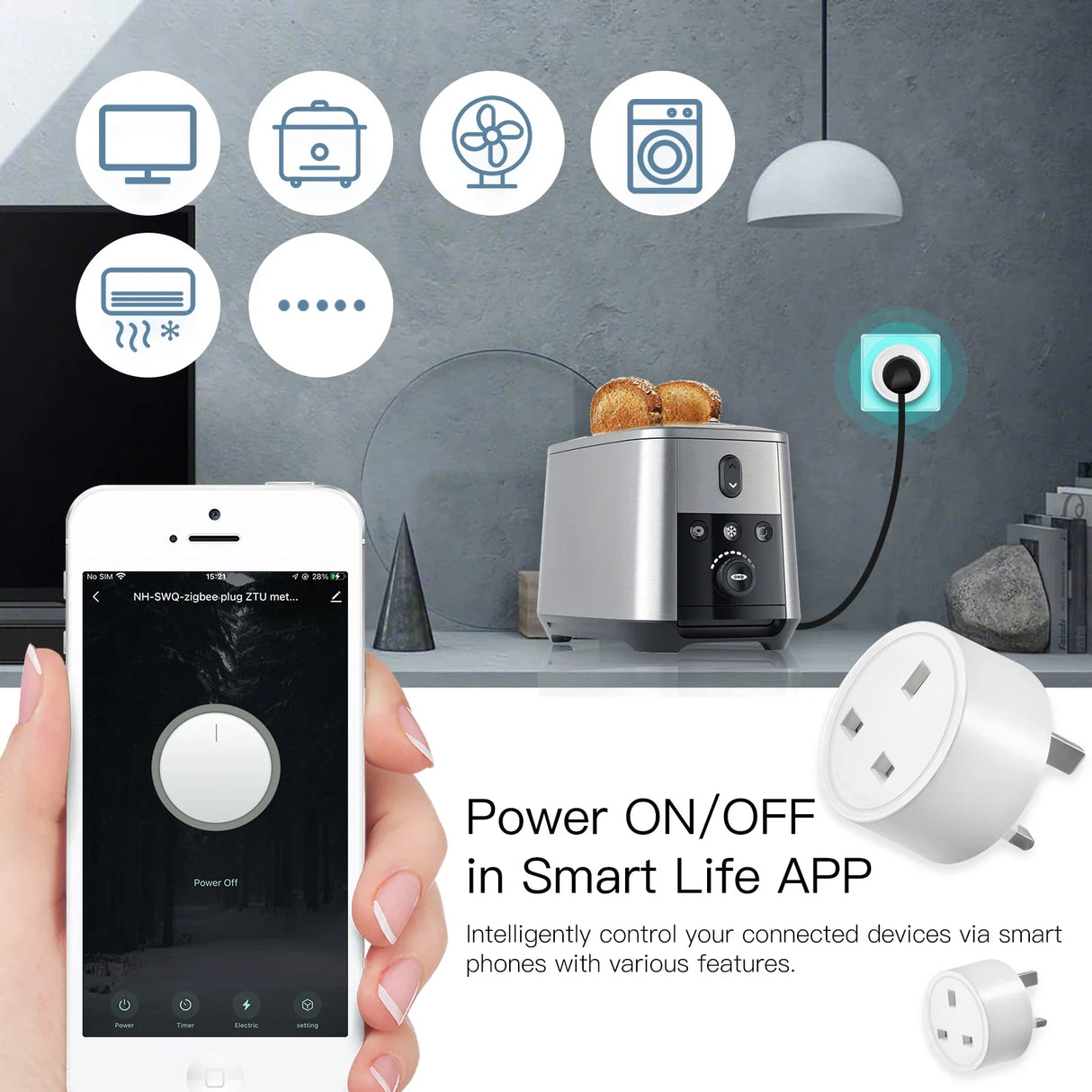 Smart home automation setup.