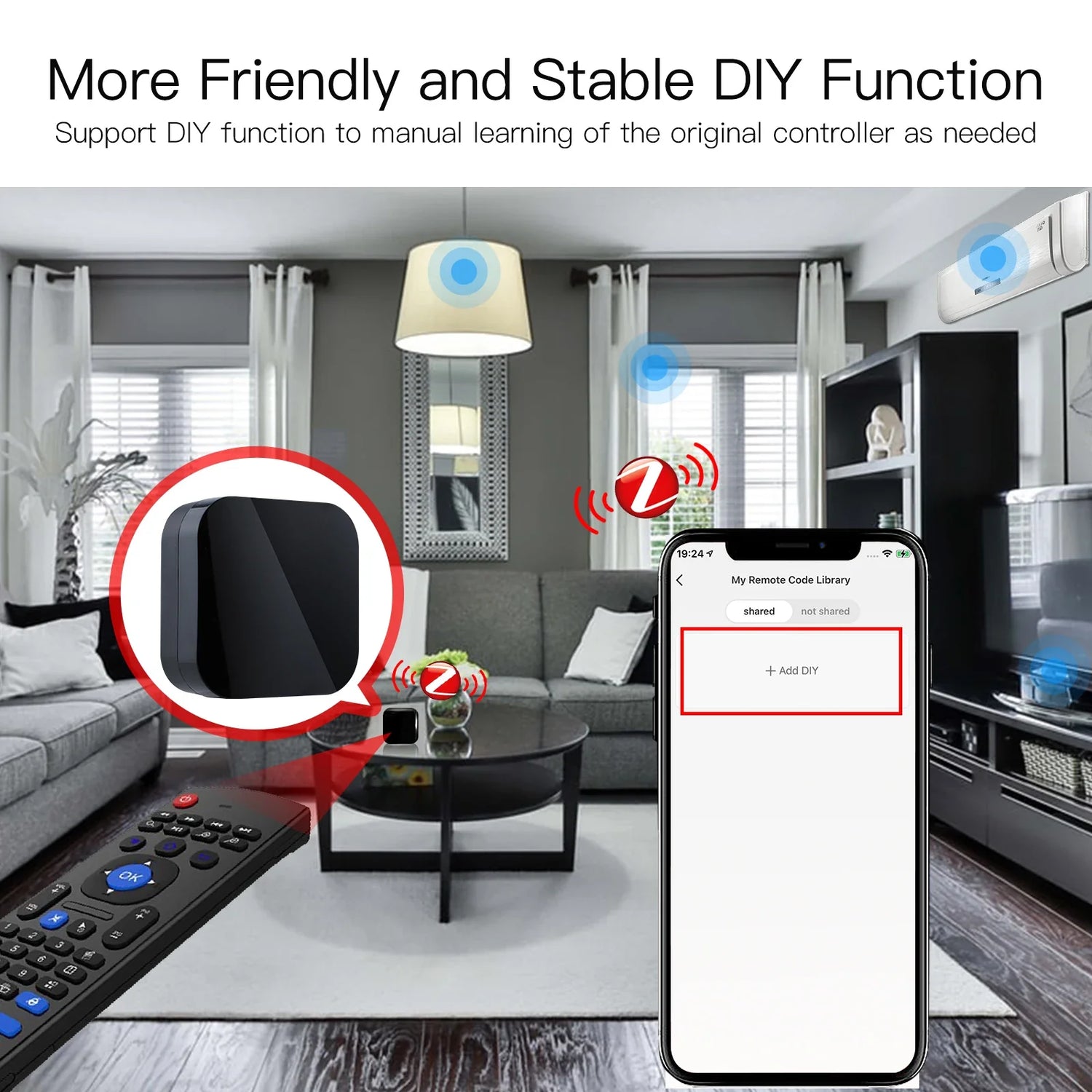Smart home automation setup.