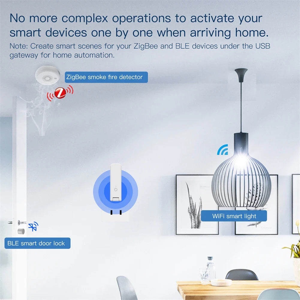 Smart home automation setup.