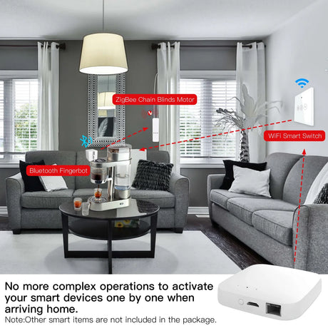 Smart home automation setup.