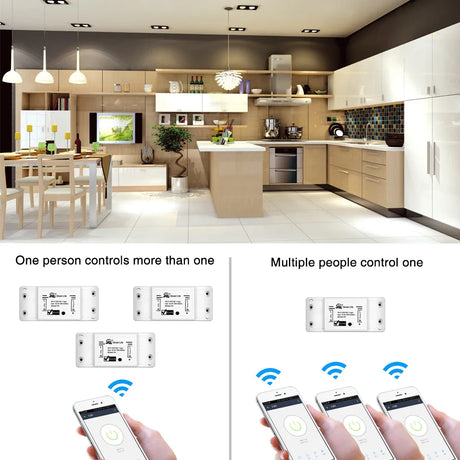 Smart home control concept.