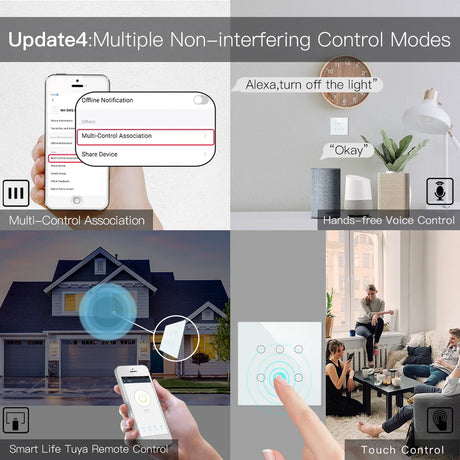 Smart home control methods.