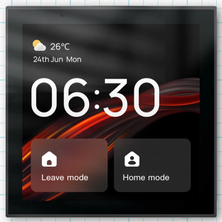 Smart home control panel.