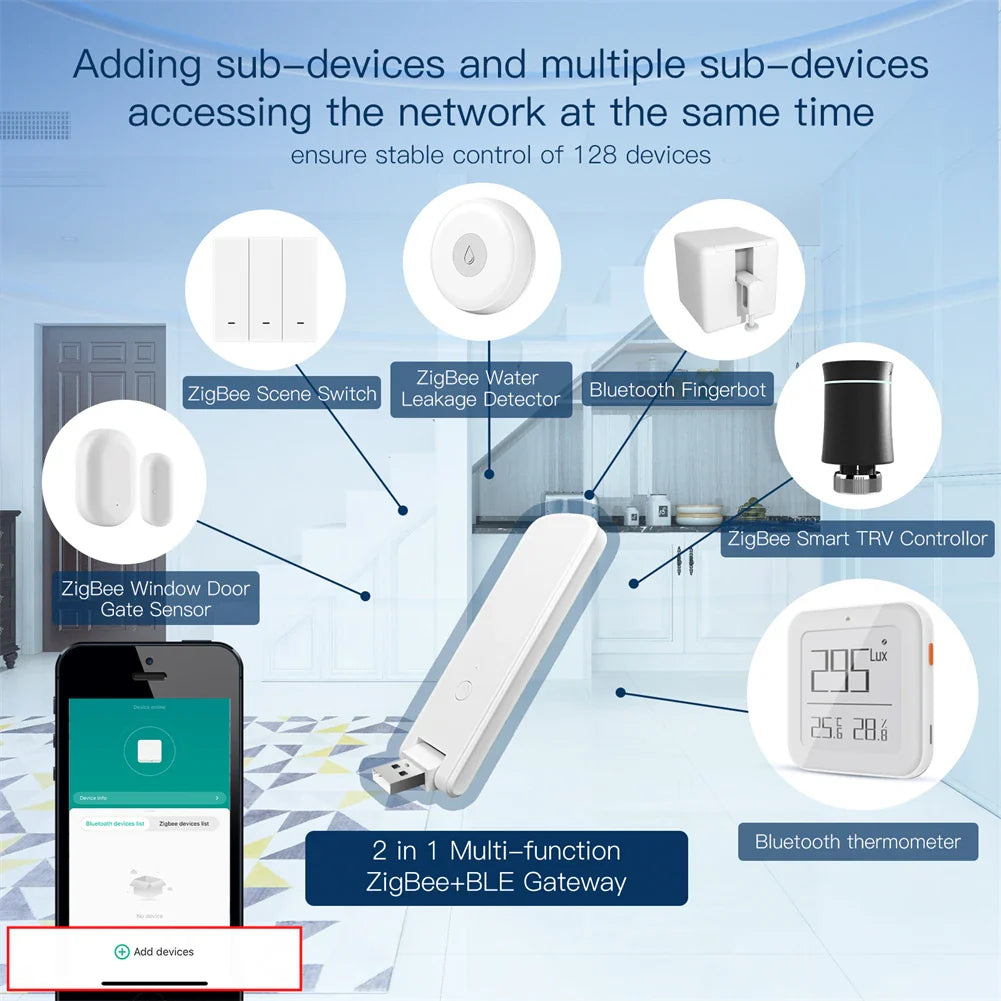 Smart home device setup.
