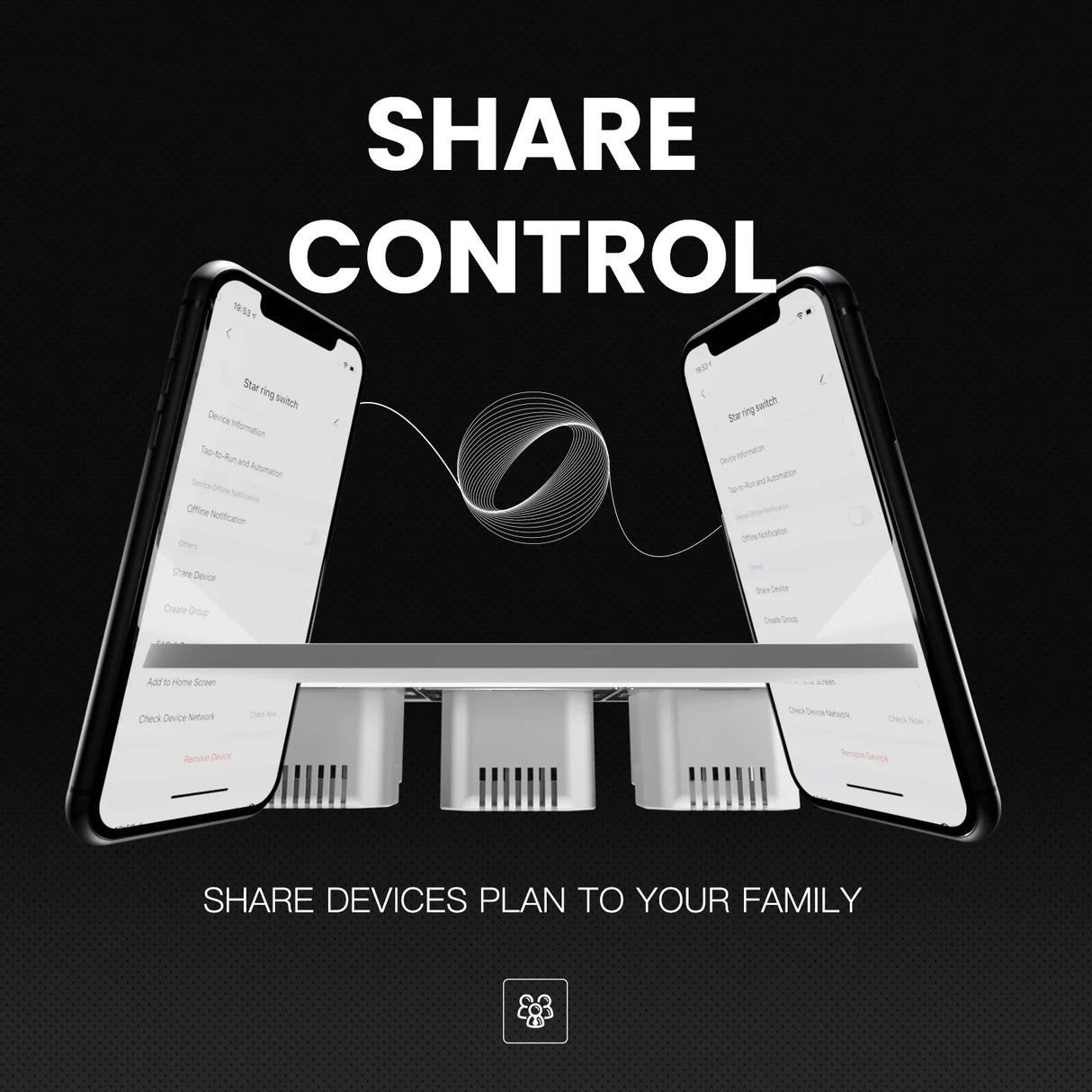 Smart home device sharing.