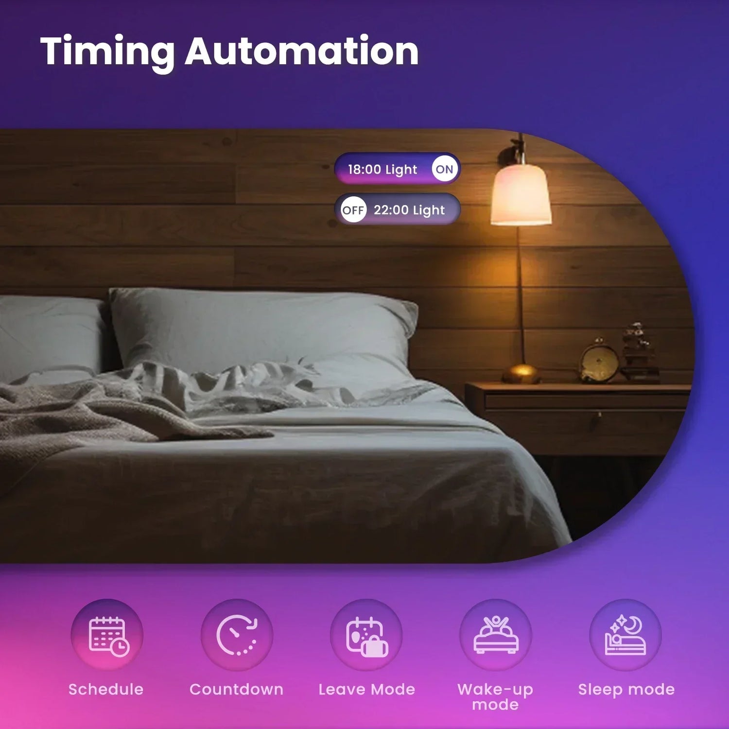 Smart home lighting automation.