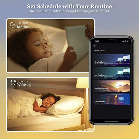 Smart home lighting control.
