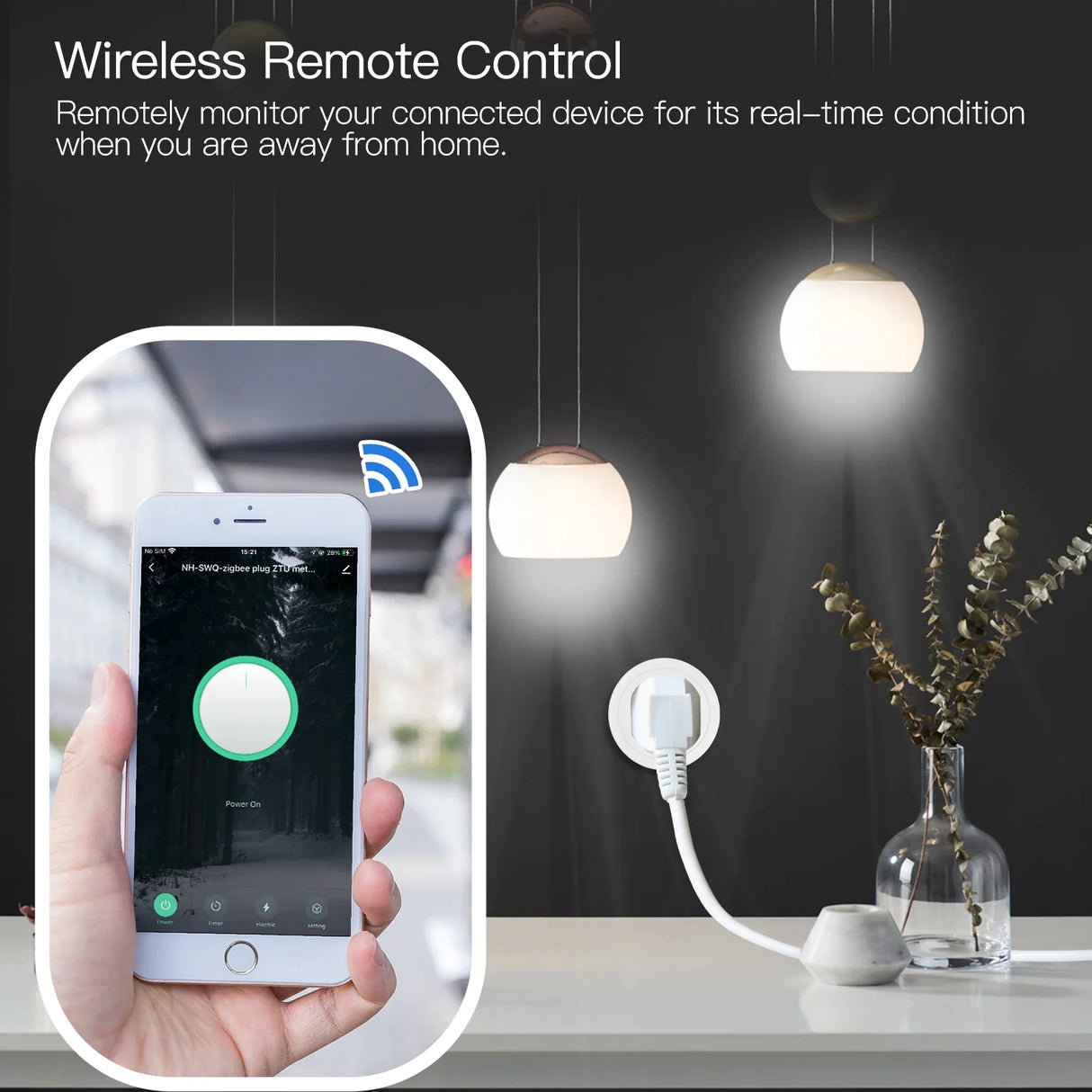 Smart home lighting control.