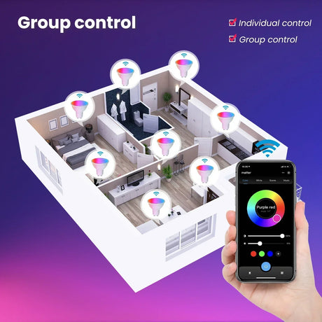 Smart home lighting control.