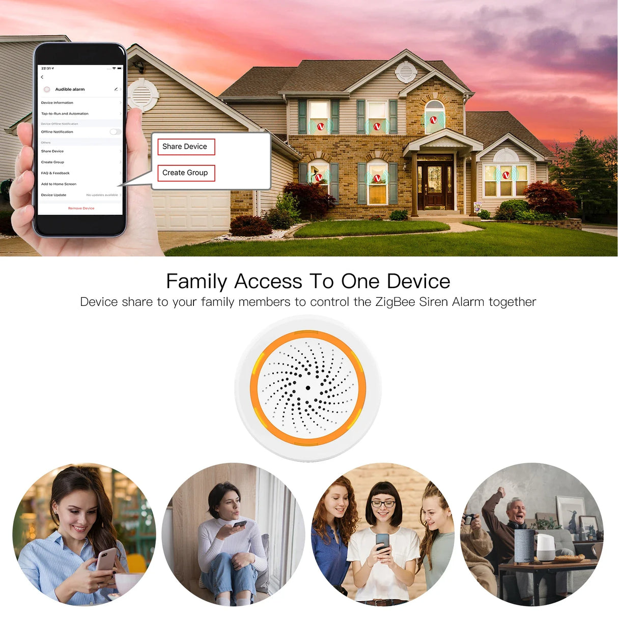 Smart home security system.