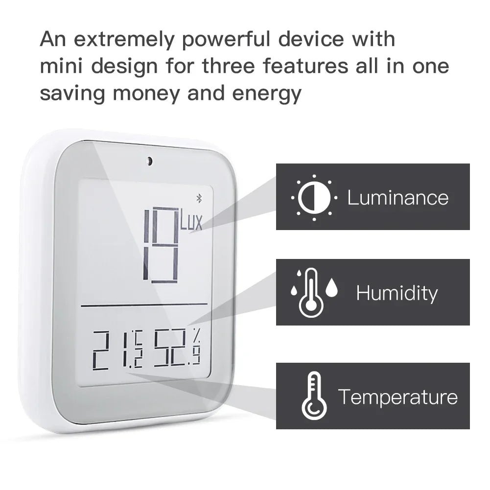Smart home sensor with digital display.