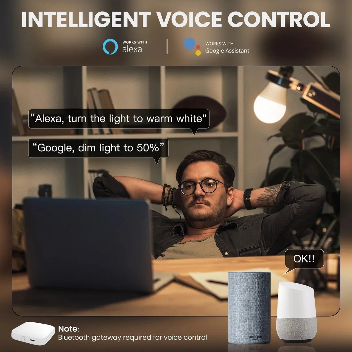 Smart home voice control advertisement.
