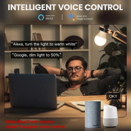 Smart home voice control setup.