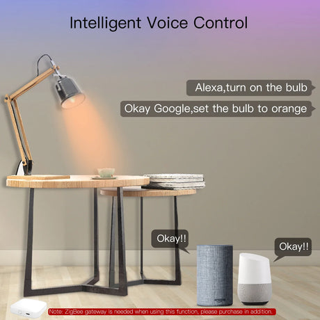 Smart home voice control setup.