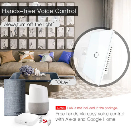 Smart home voice control setup.
