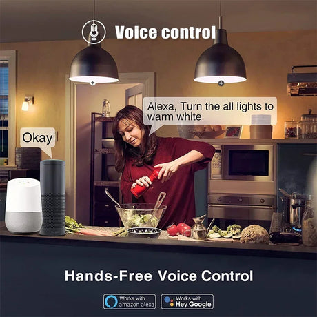 Smart home voice control setup.