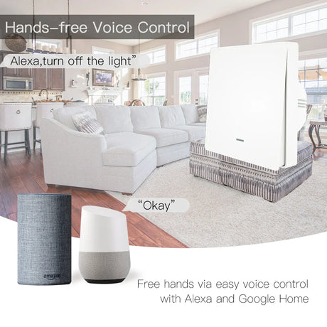 Smart home voice control setup.