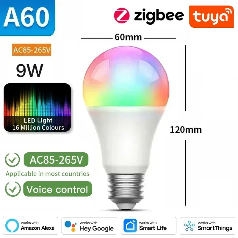 Smart LED light bulb.