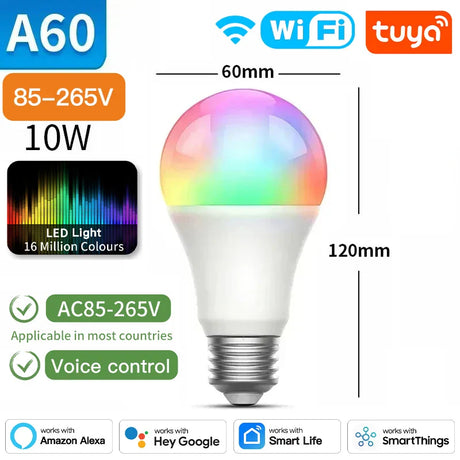 Smart LED light bulb.