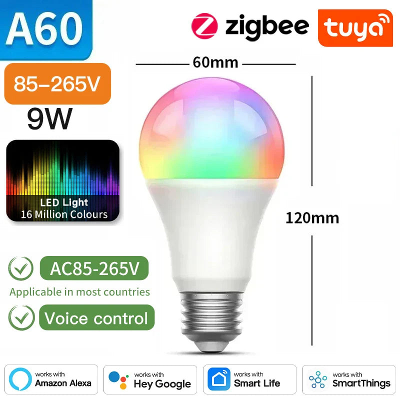 Smart LED light bulb.