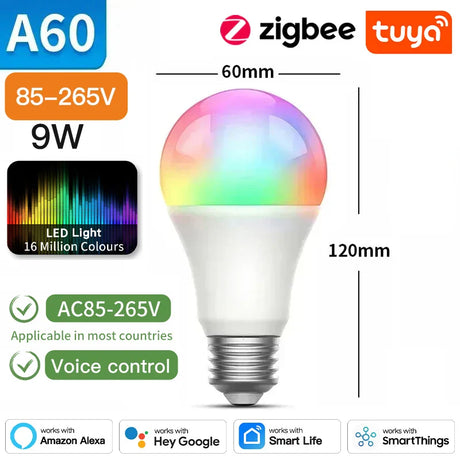 Smart LED light bulb.