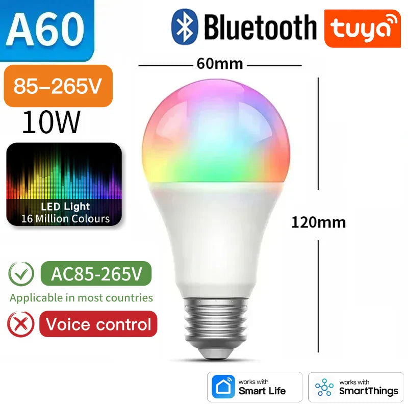 Smart LED light bulb.