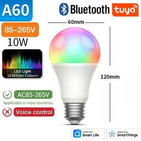 Smart LED light bulb.