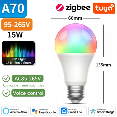 Smart LED light bulb.