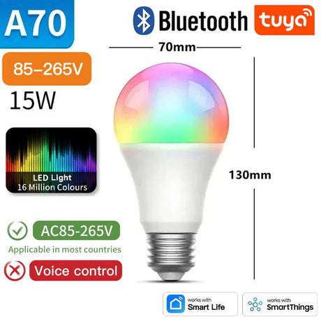 Smart LED light bulb.
