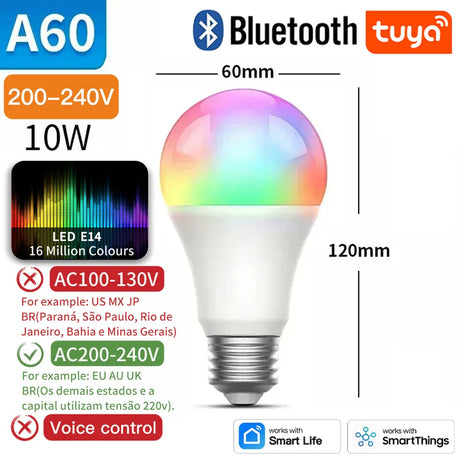 Smart LED light bulb.