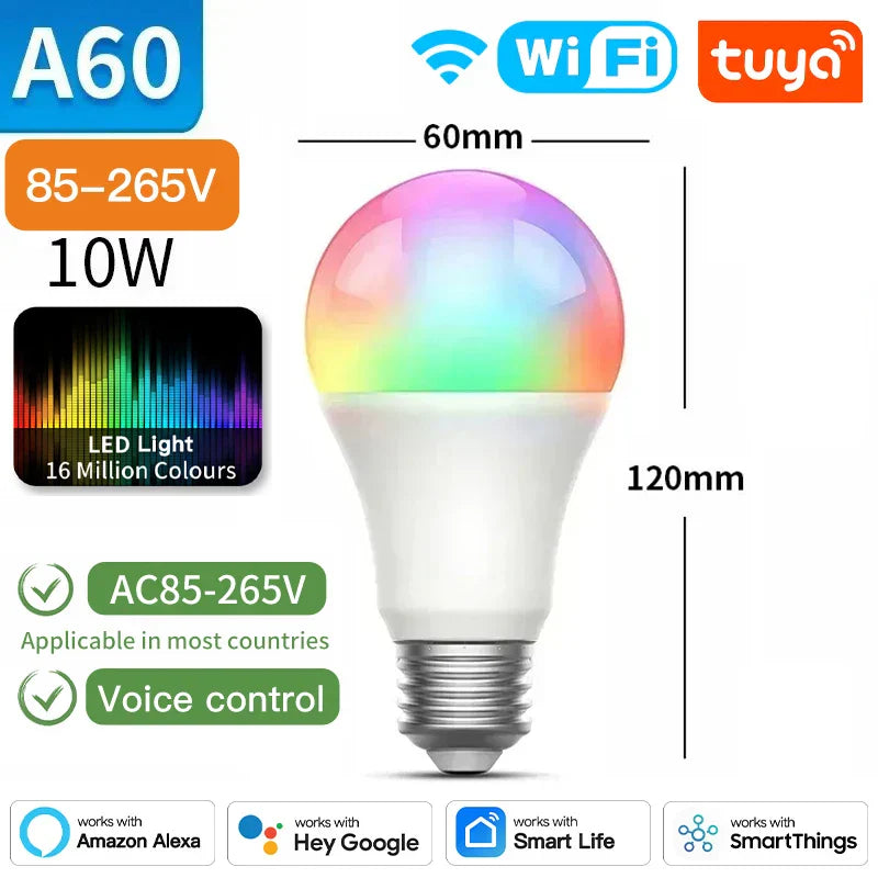 Smart LED light bulb.