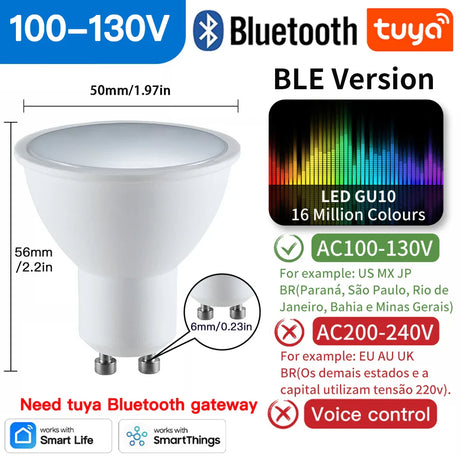 Smart LED light bulb.