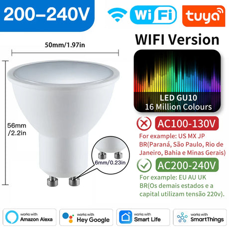 Smart LED light bulb.