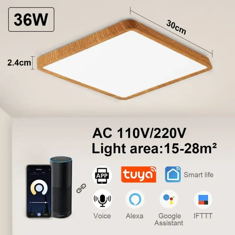 a ceiling light with a remote control