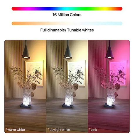 Color-changing smart light bulb.