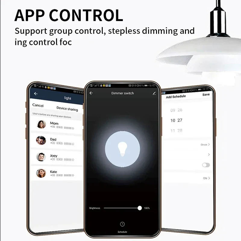 Smart light control app interface.