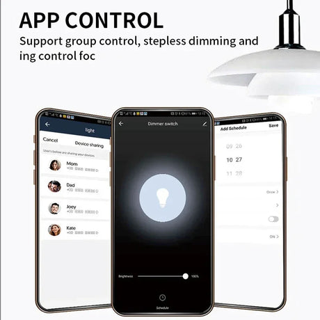 Smart light control app interface.
