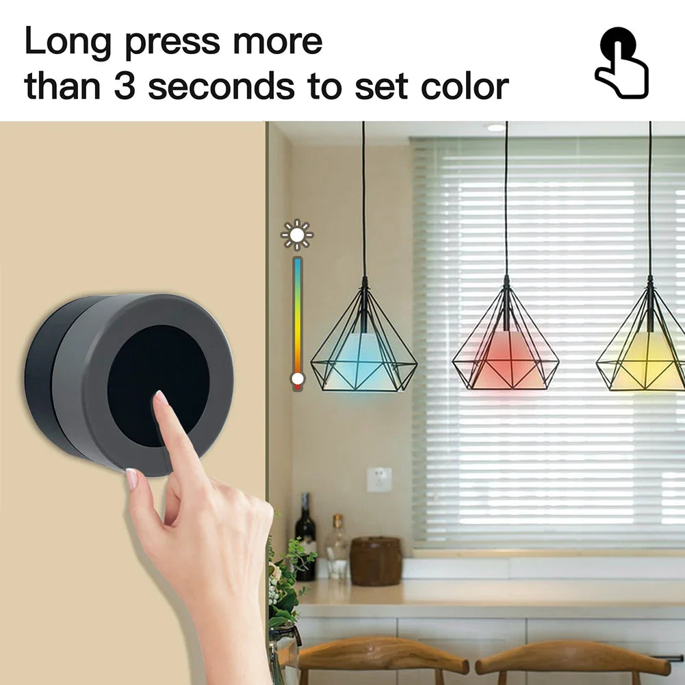 Smart light control panel.