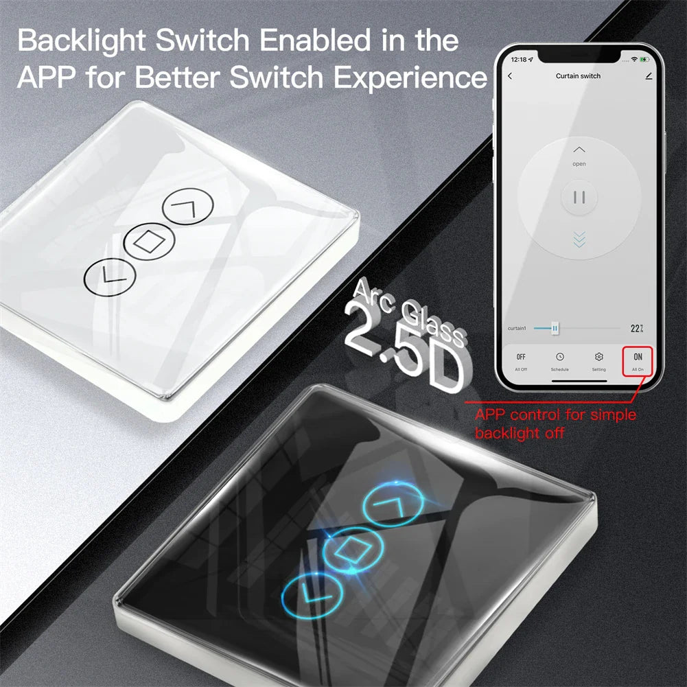Smart light switch with smartphone app control.