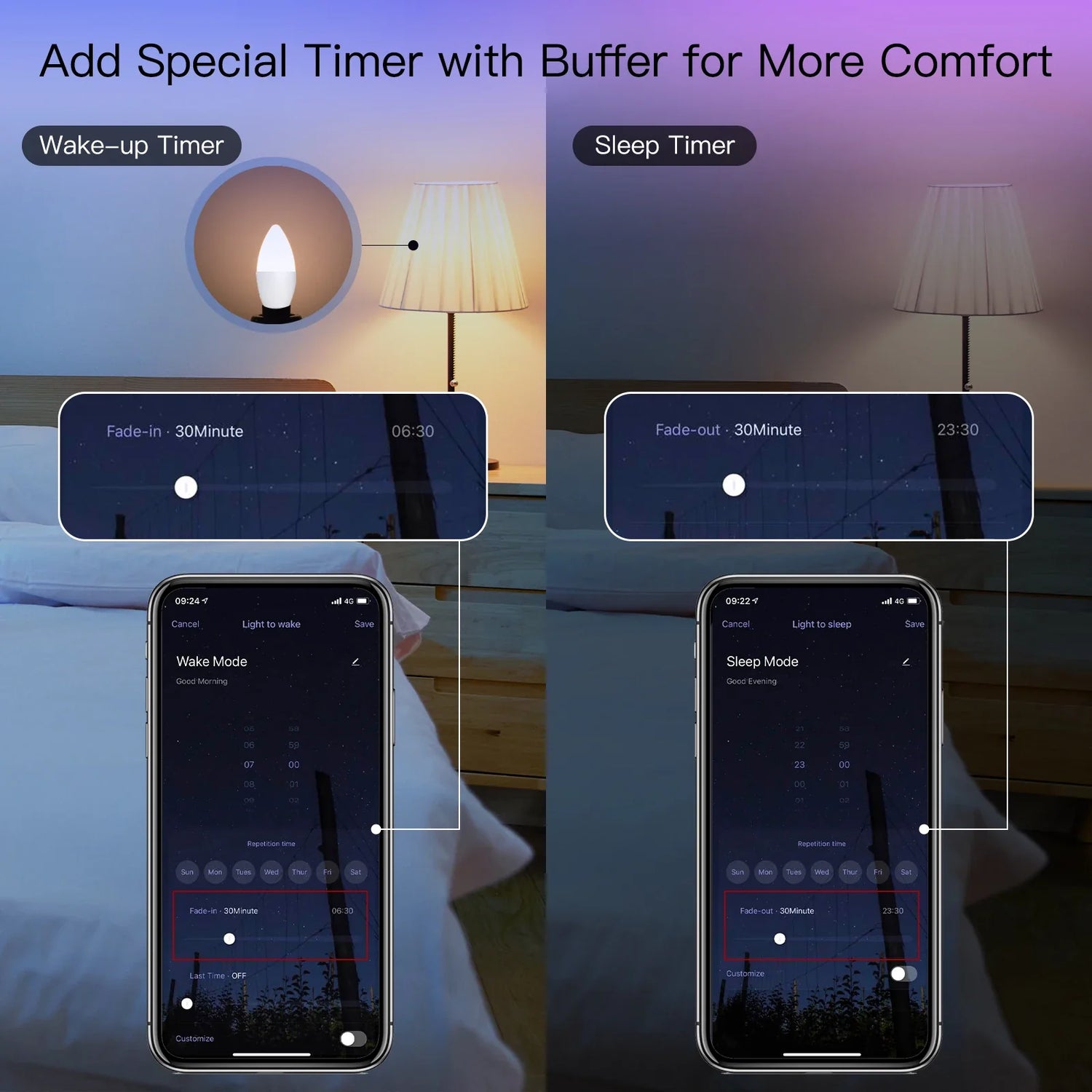 Smart light timer application.