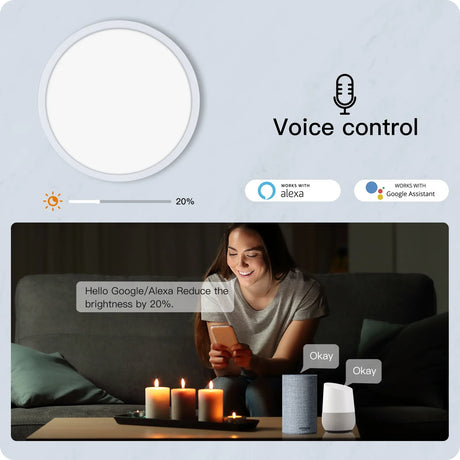 Smart light with voice control.
