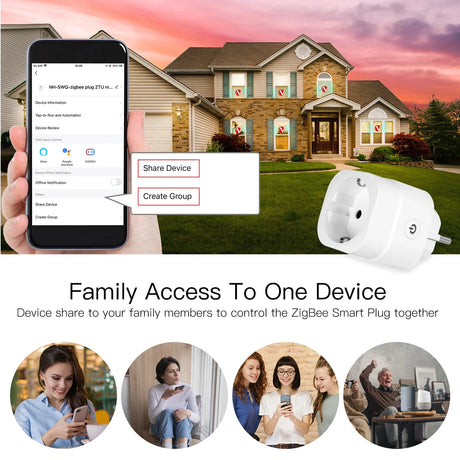 Smart plug and phone app.