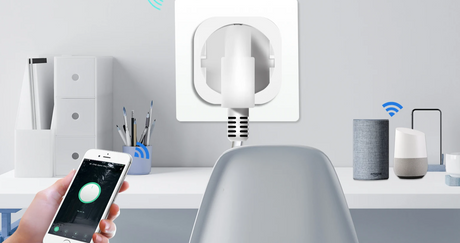 Smart plug with phone control.
