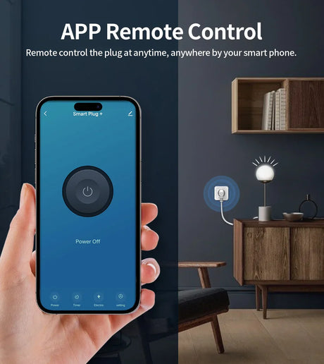 Smart plug remote control app.