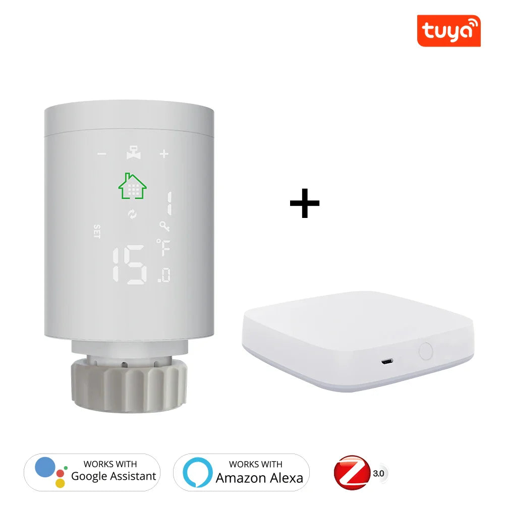 Smart radiator thermostat and hub.
