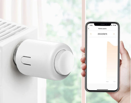 Smart radiator thermostat with mobile app.