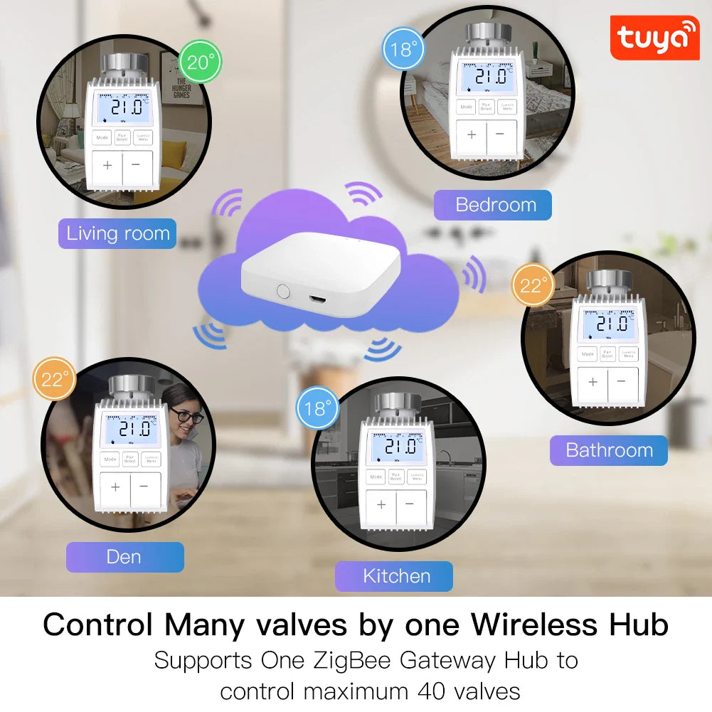 Smart radiator thermostat system.