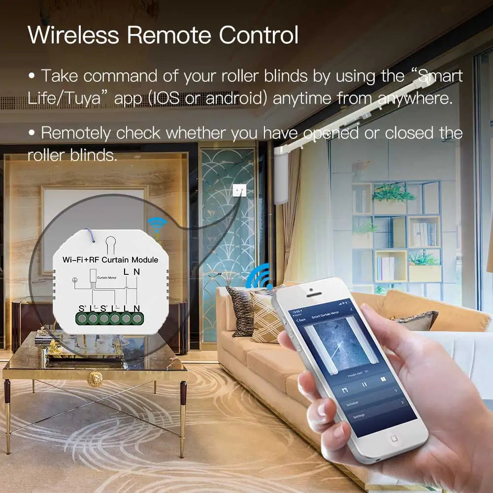 Smart roller blind control system.