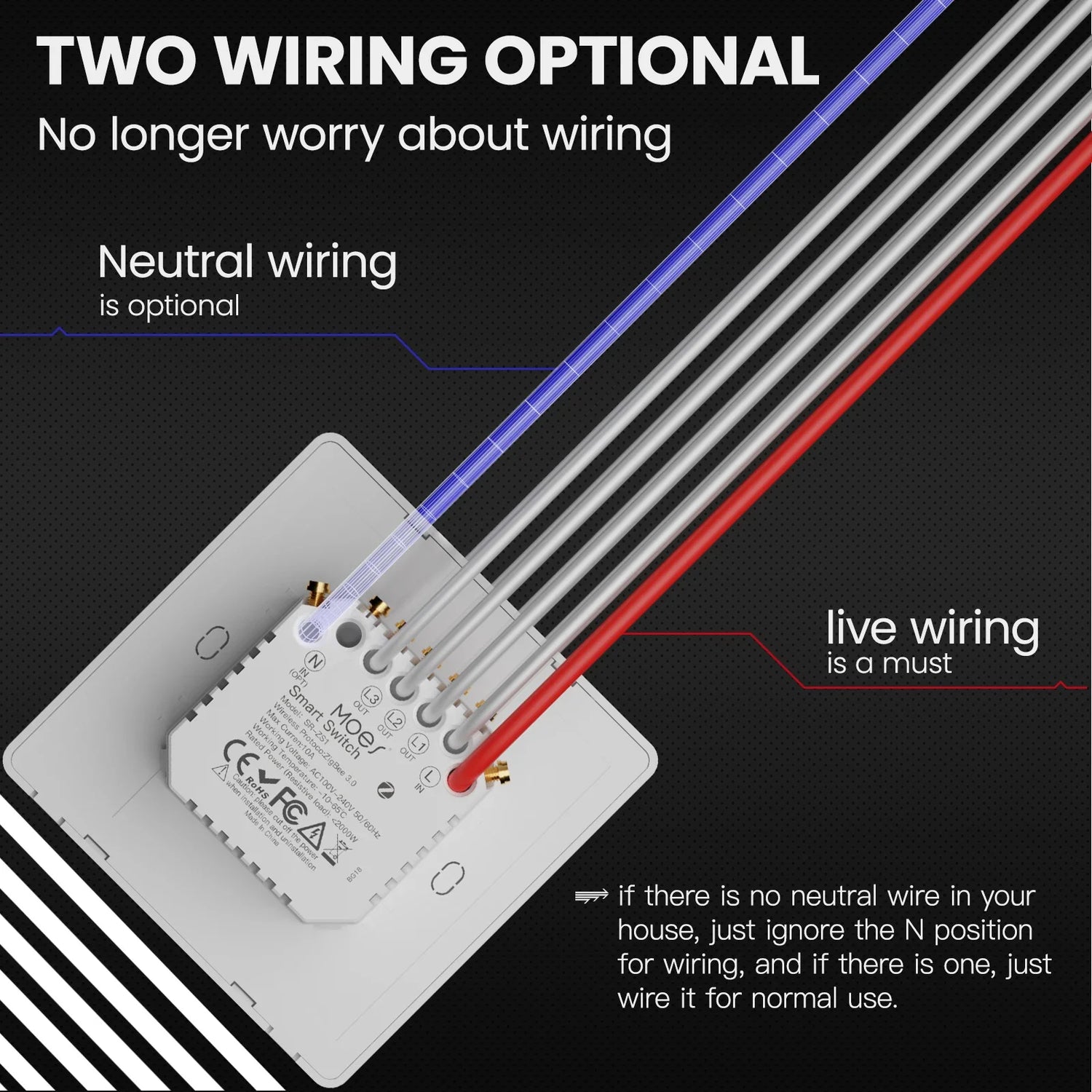 Smart switch wiring diagram.